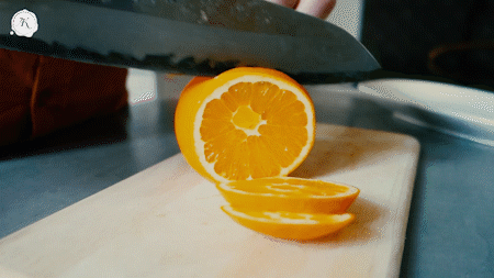 橙子切片.