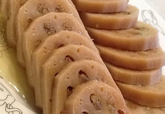 蜜汁糯米莲藕的做法