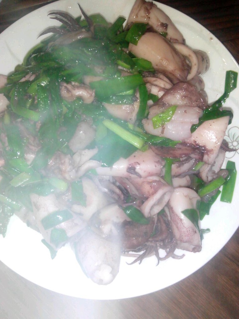 乌鱼炒韭菜