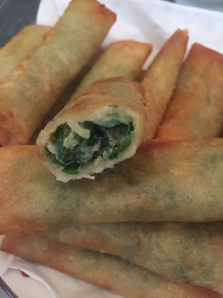 荠菜(地菜)鲜肉春卷的做法图解5