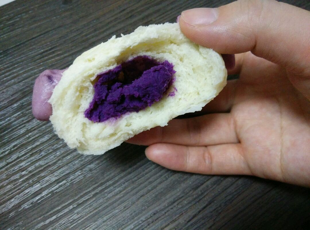 奶香紫薯馒头（一次性发酵）的做法步骤图 - 君之博客|阳光烘站