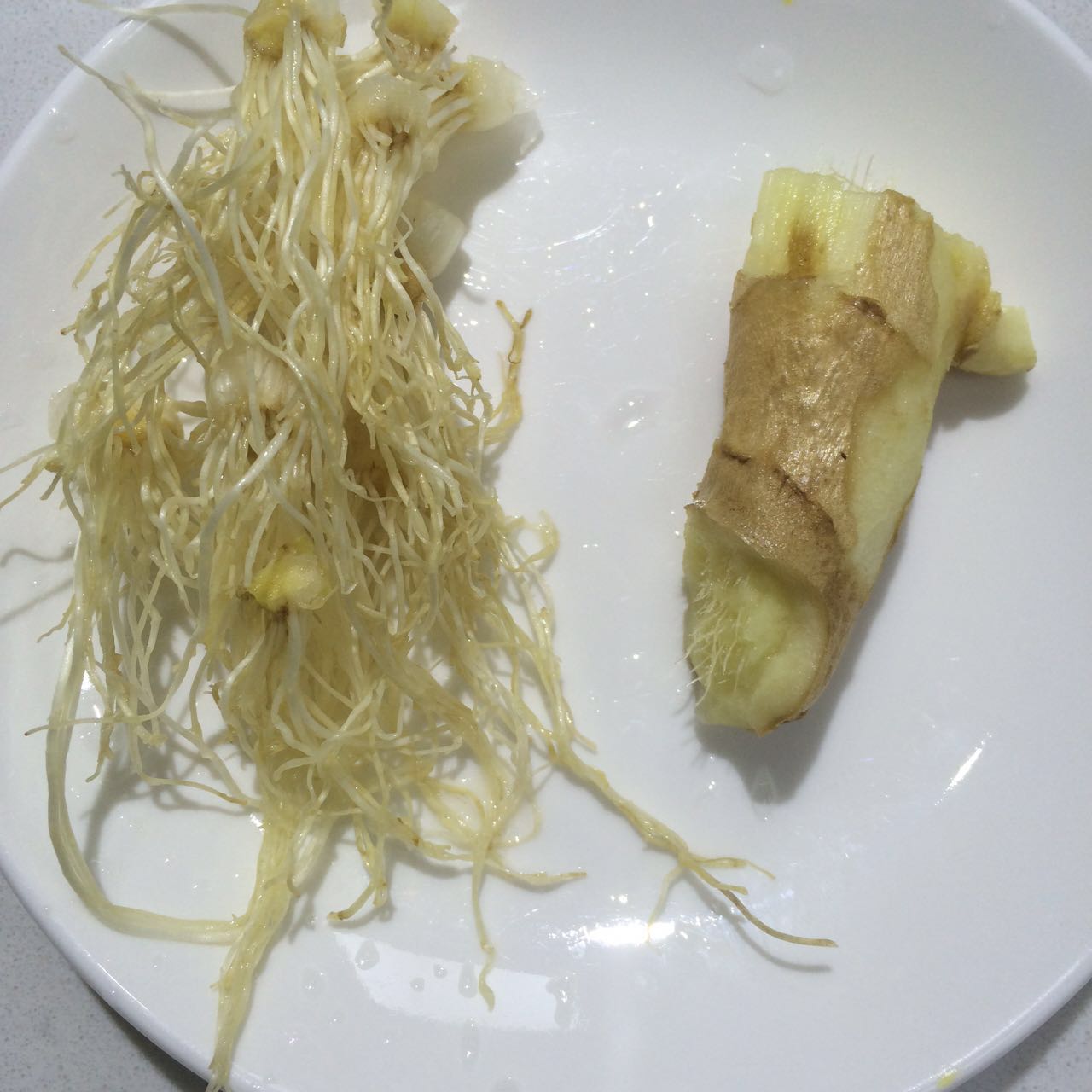 葱须姜片水