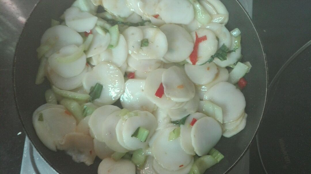 青菜炒年糕 青菜 
