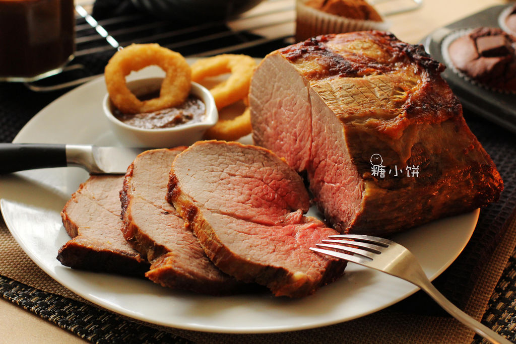 【7分熟烤牛肉.佐黑椒酱】预热圣诞节大餐的做法图解12
