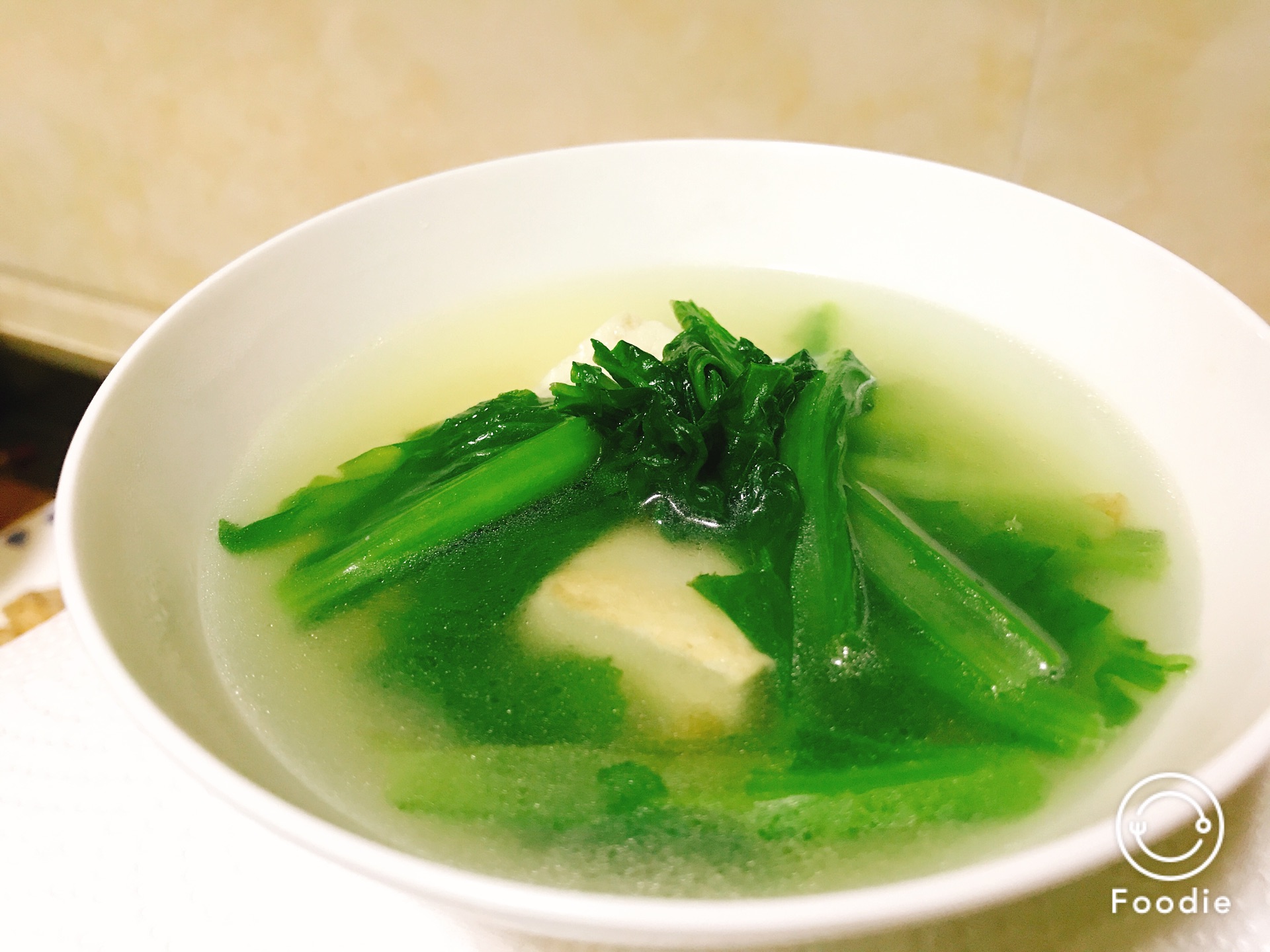 小白菜豆腐汤 冬日必备的做法