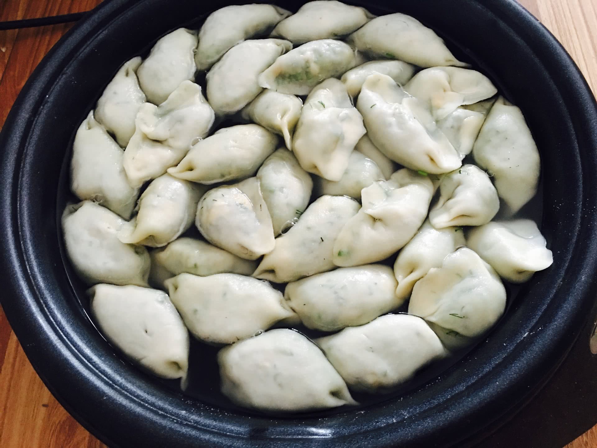 茴香鸡蛋素饺子