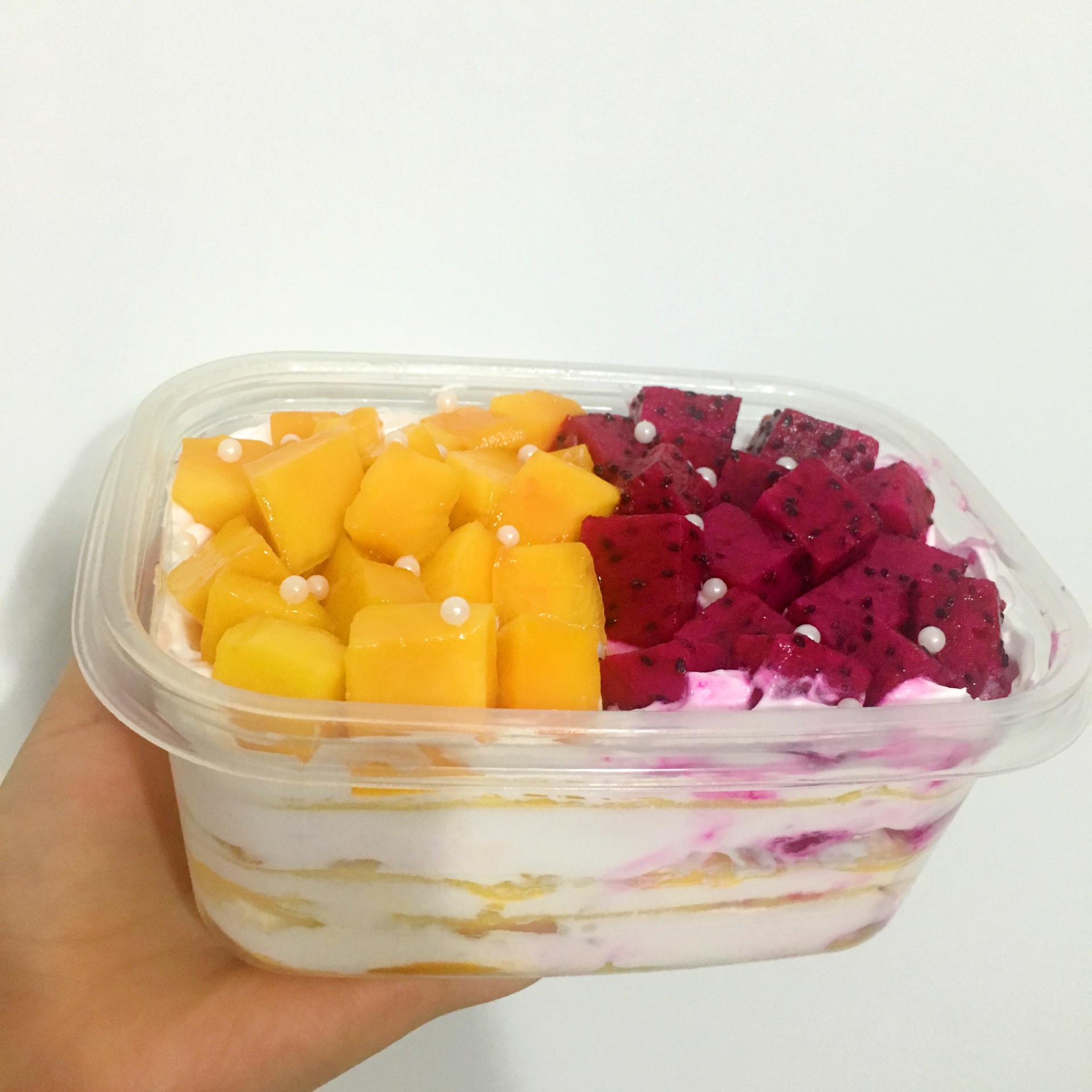 佳佳DiY蛋糕坊: 火龙果燕菜蛋糕作品 Dragon Fruit Jelly Cake Sample