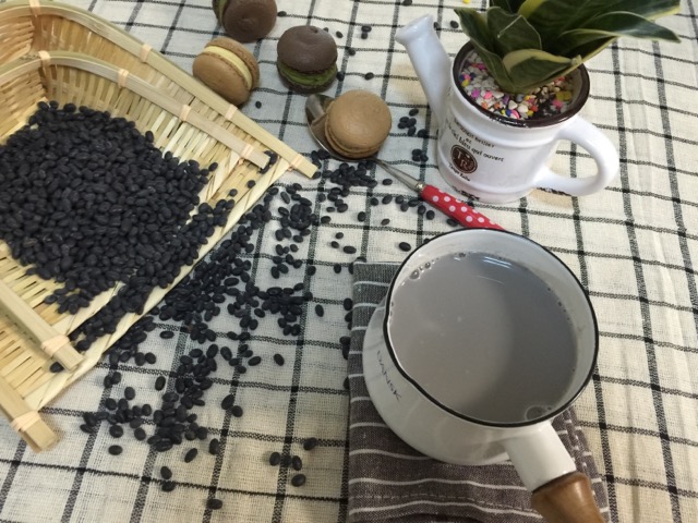 现磨黑豆浆
