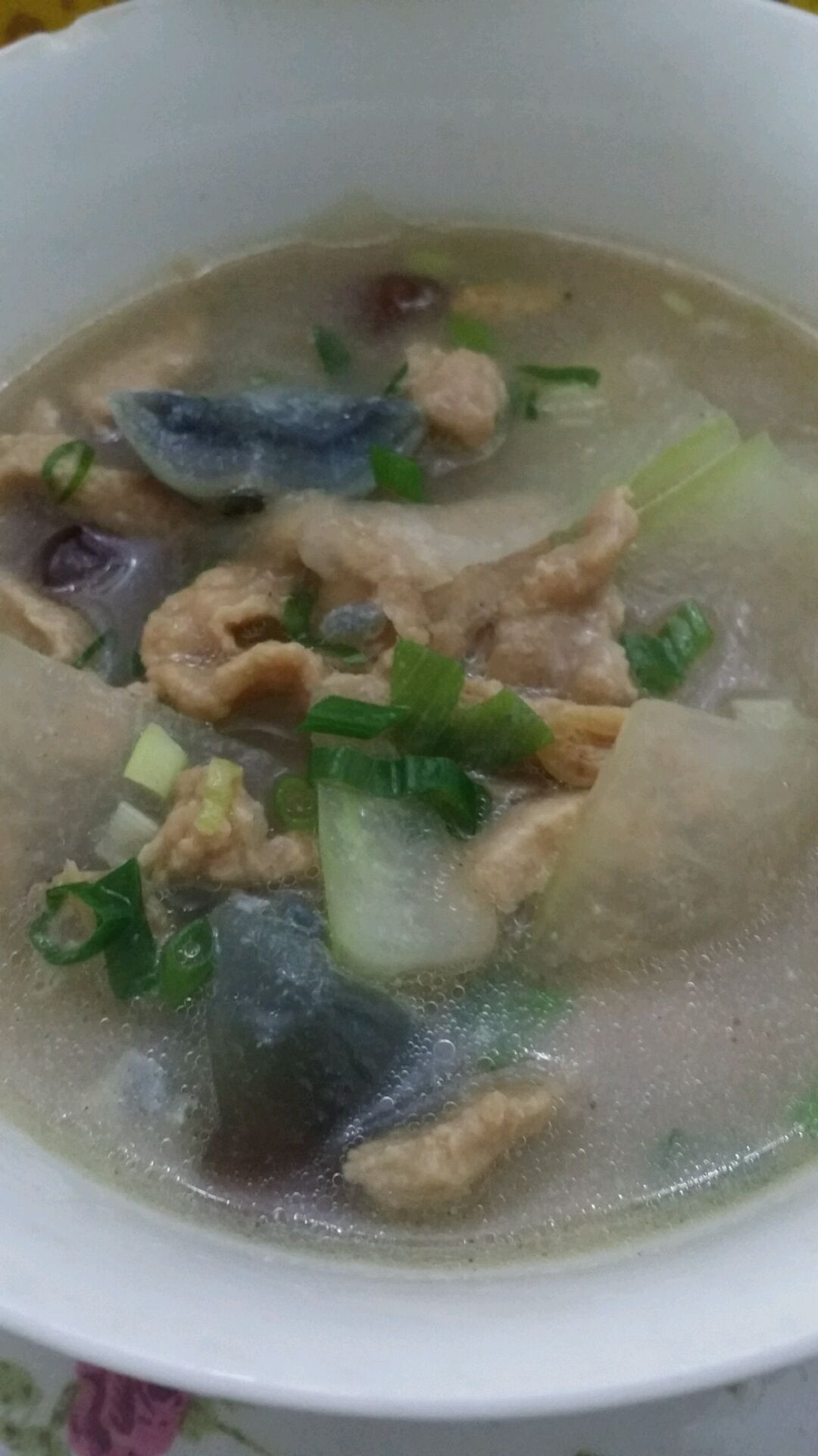 皮蛋瘦肉冬瓜汤