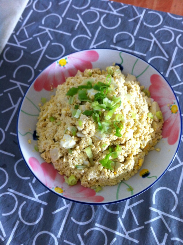 咸鸭蛋拌豆腐
