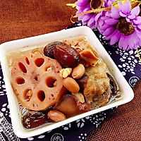 花生薏米红枣骨藕汤#花家味道#的做法图解6
