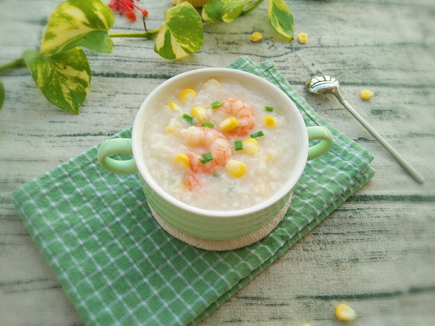 虾仁玉米粥#中粮我买,超模滋料大公开
