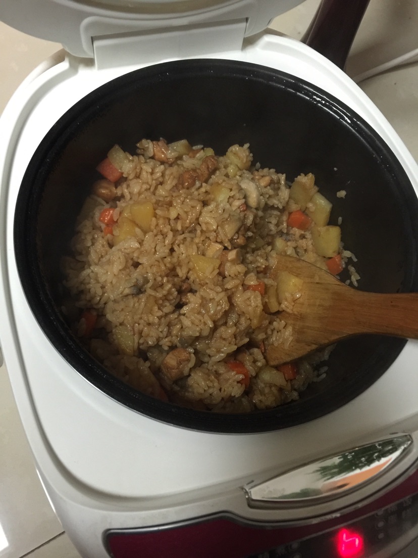 鸡腿饭的做法