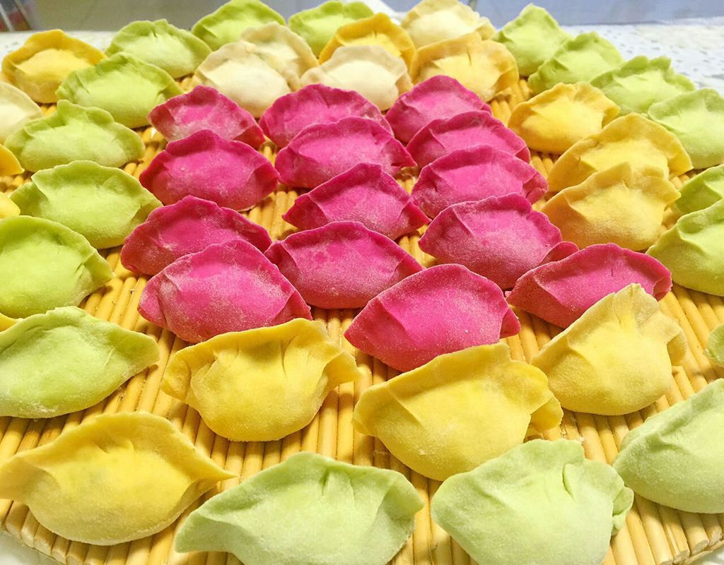 宝宝辅食—七彩饺子