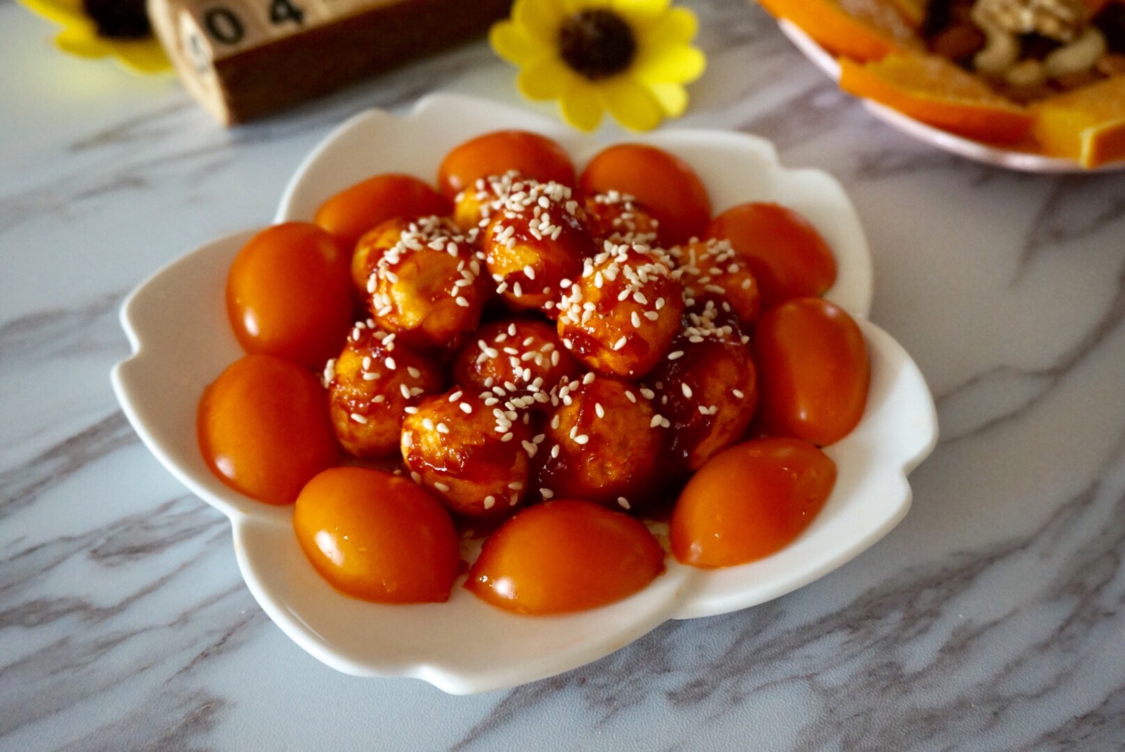 茄汁鹌鹑蛋的做法_【图解】茄汁肥肠蛋做做__鹌鹑烧血图片