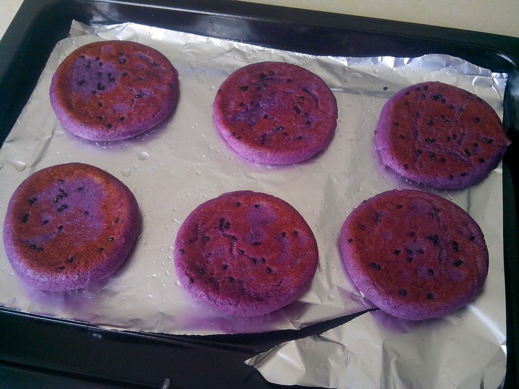 烤箱版紫薯饼