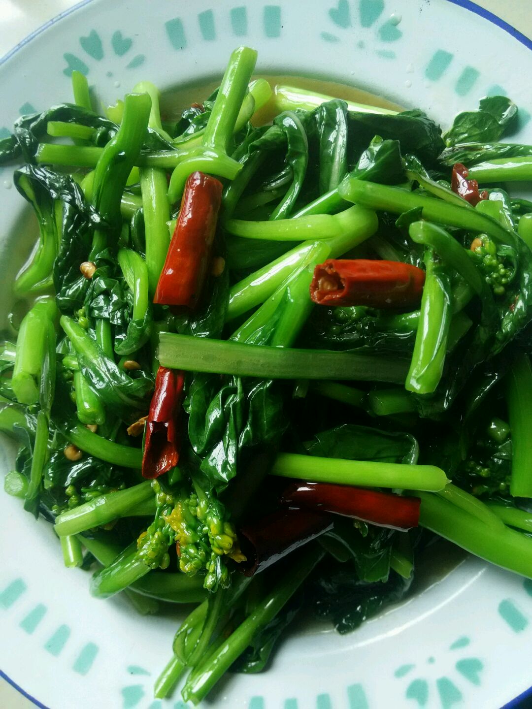 素炒菜心