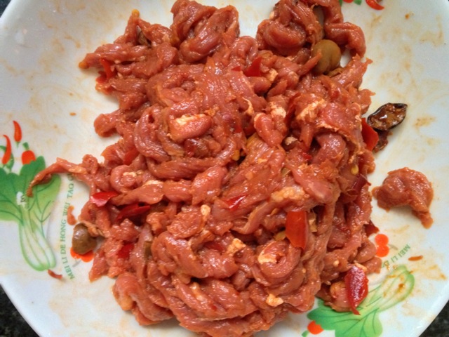 芹菜牛肉丝