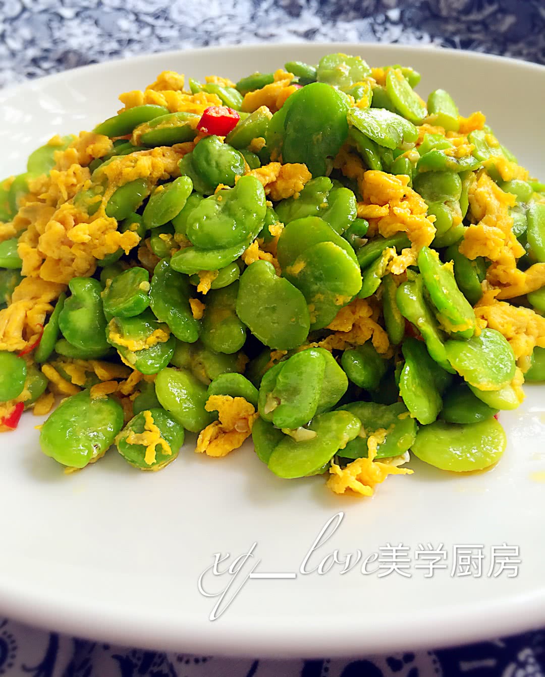 蚕豆米炒蛋