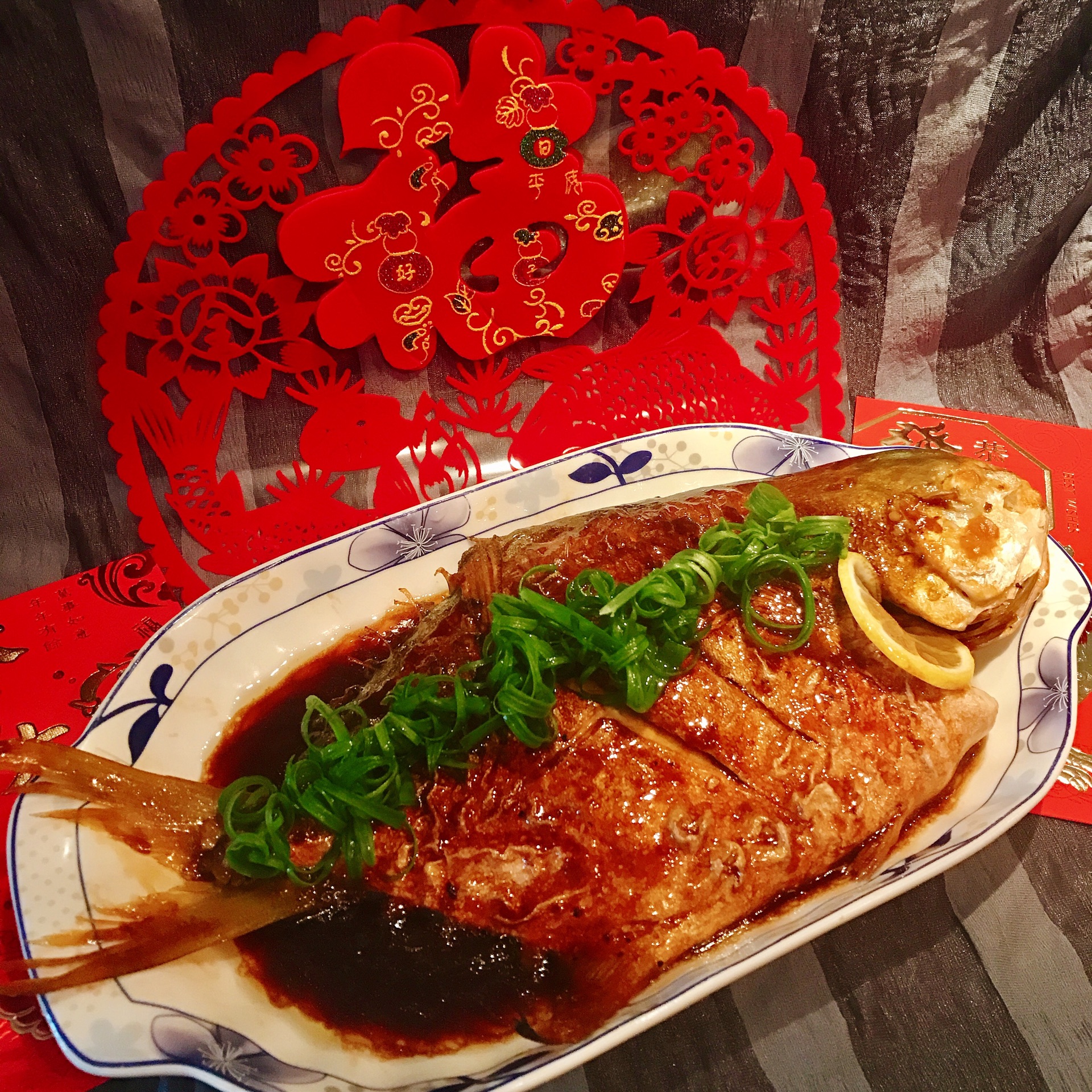 附2017年夜饭部分菜品 红烧金昌鱼