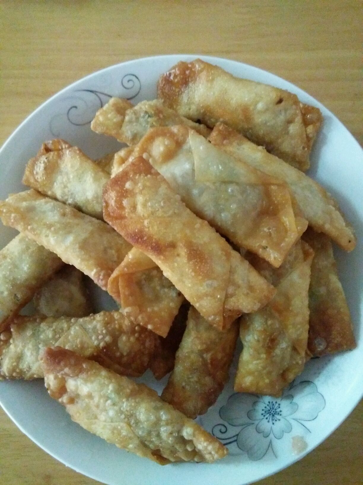 馄饨皮春卷