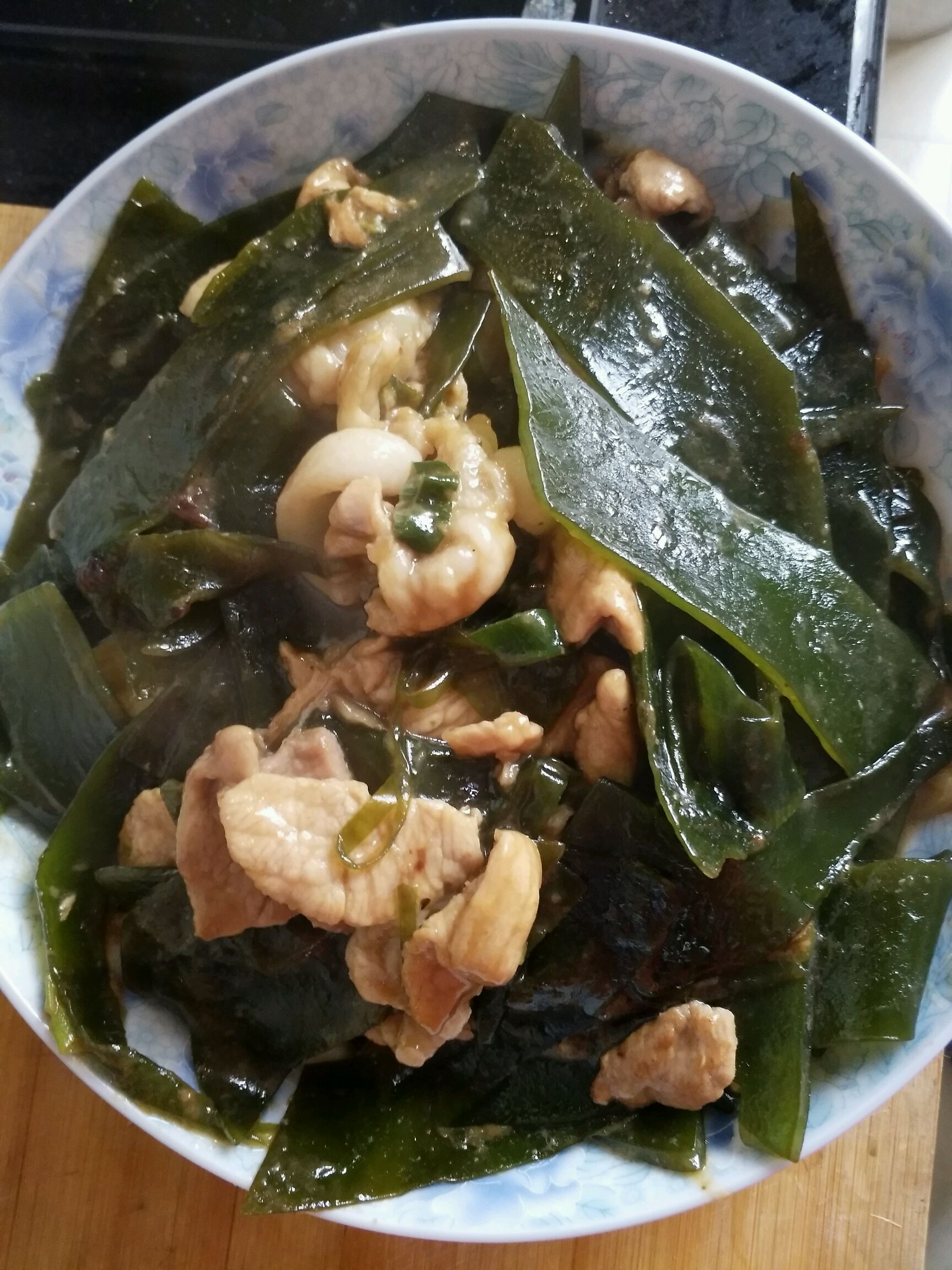 海带炒肉