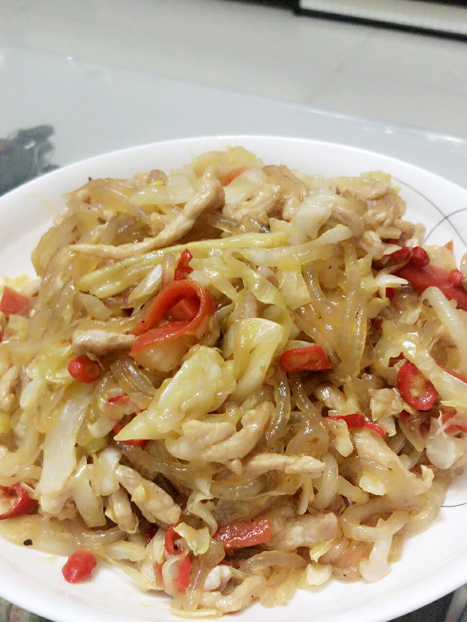 泡菜肉丝粉