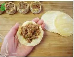 糯米牛肉烧麦的做法图解6