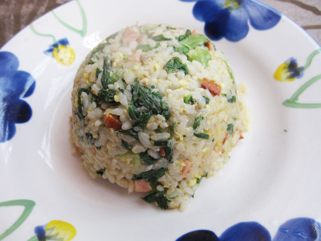 小白菜蛋炒饭
