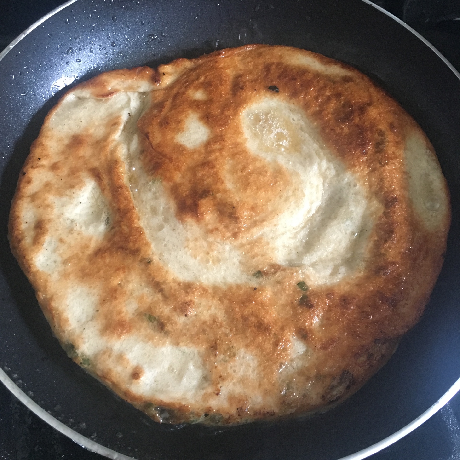 无锡名小吃-鸡子大饼(鸡蛋葱油饼)的做法图解9