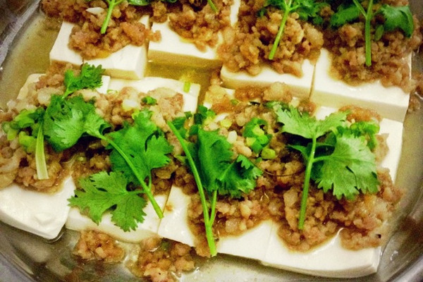 虾米肉沫蒸豆腐