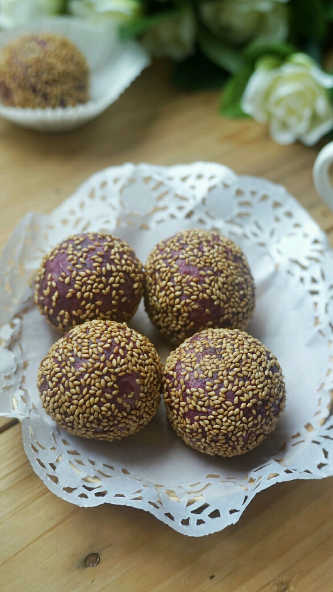 豆沙紫薯糯米球怎么做_豆沙紫薯糯米球的做法_豆果美食