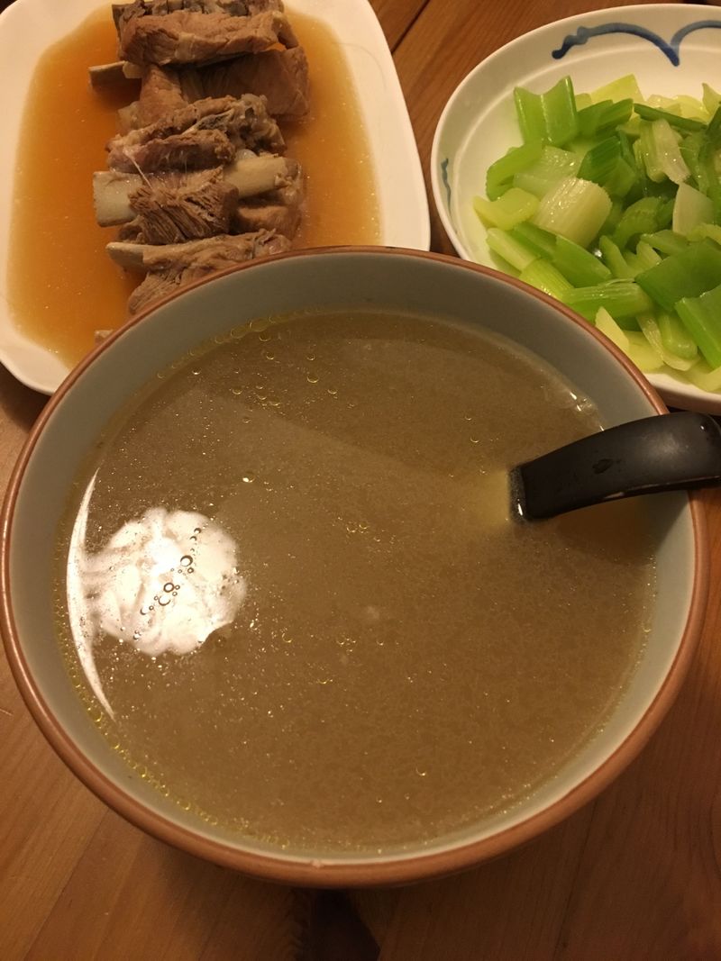 花生木瓜眉豆鸡脚汤(广东汤)蟹粉菜谱大全图片