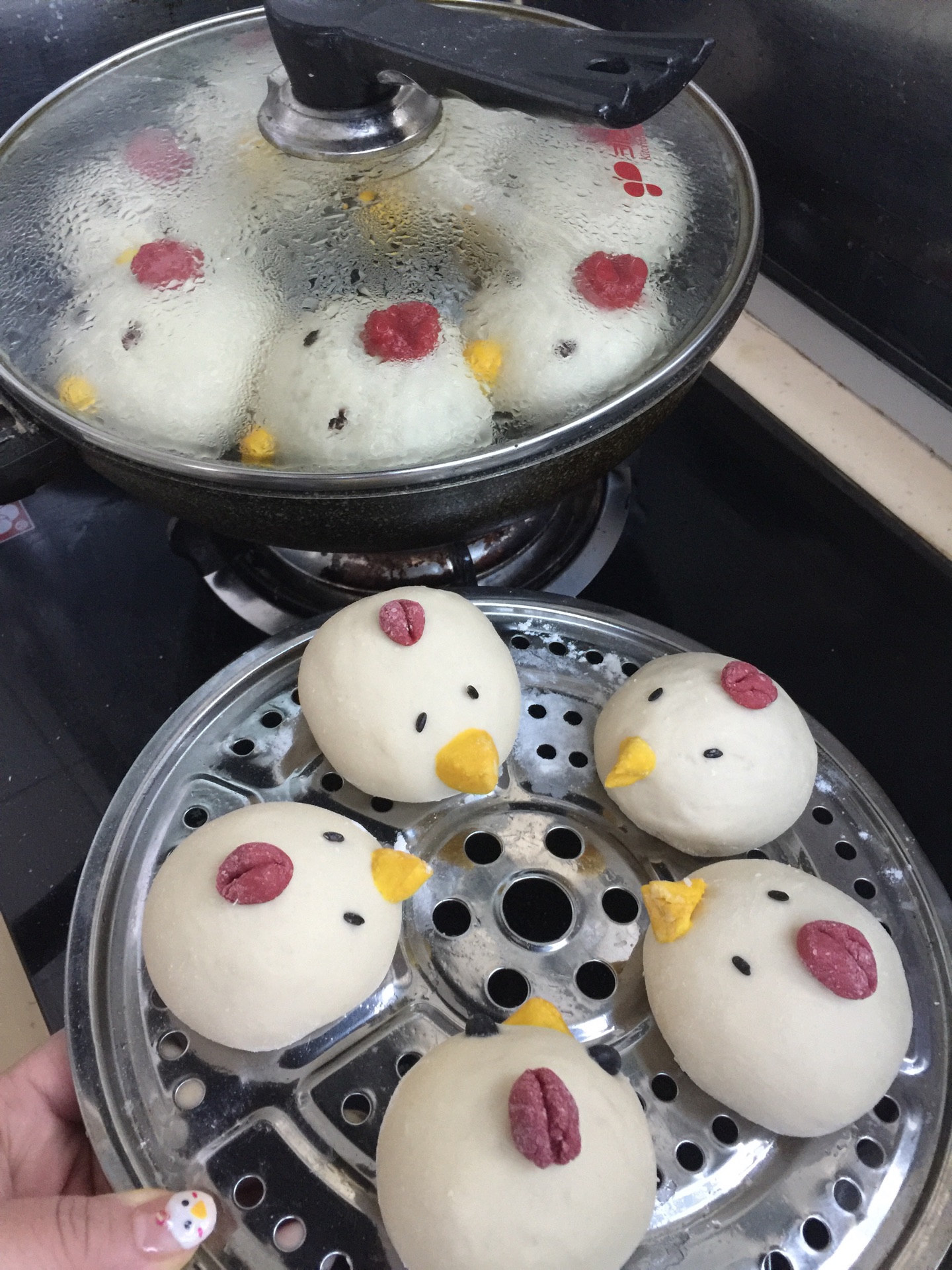 鸡年馒头的做法图解4