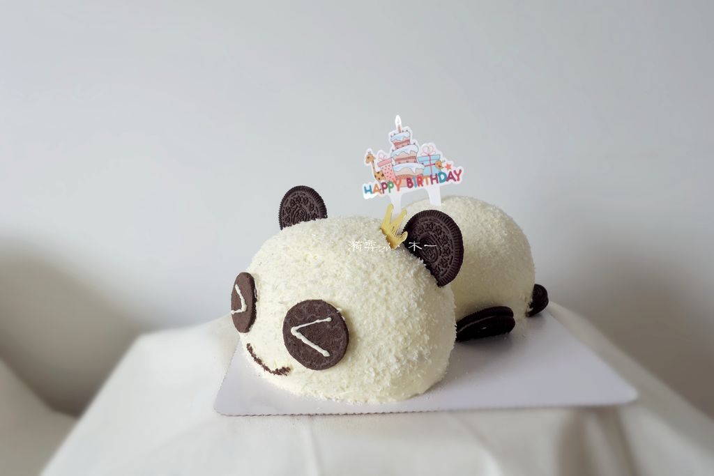 熊猫造型蛋糕的做法