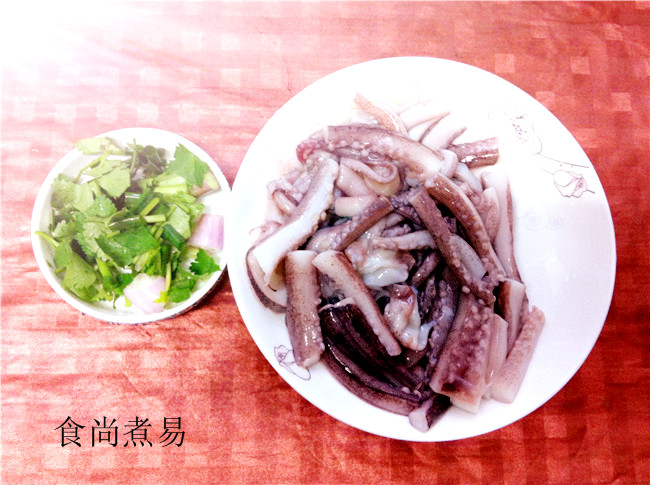 白灼鱿鱼须【箐选酱油试用】的做法图解2