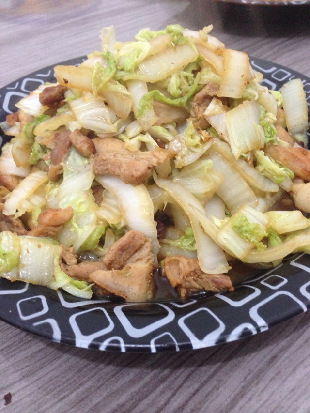 五花肉炒大白菜家常版