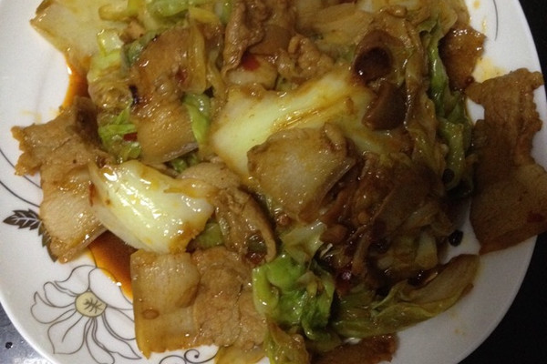 大白菜炒五花肉