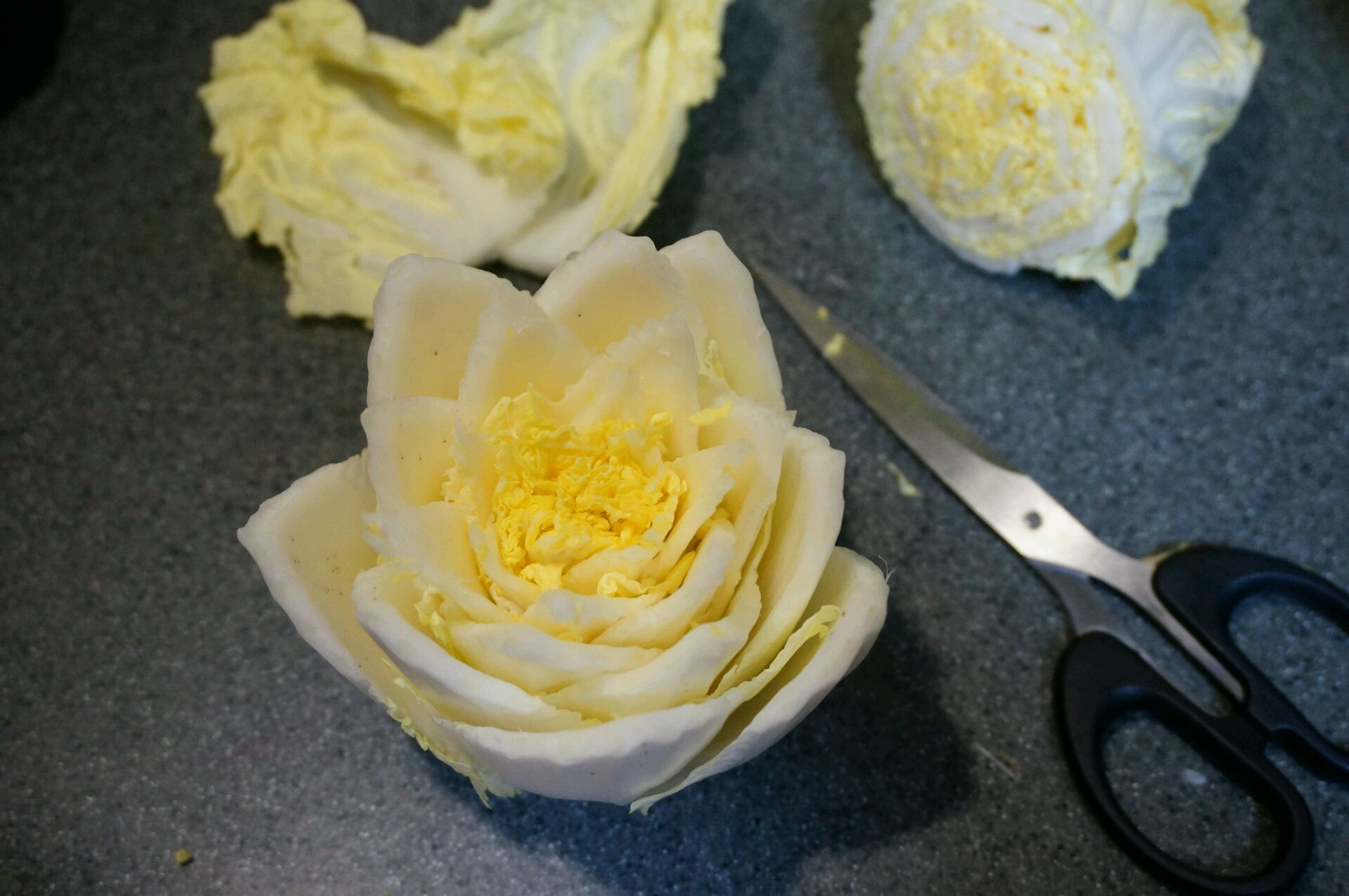 菌汤莲花白菜#"宴"遇灵山 拈花品素
