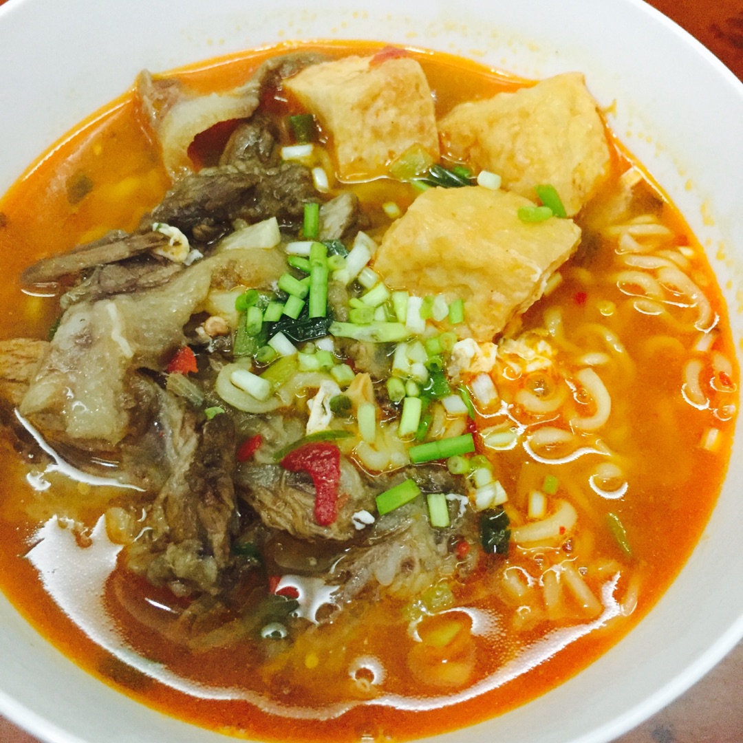牛肉辛拉面的做法图解4