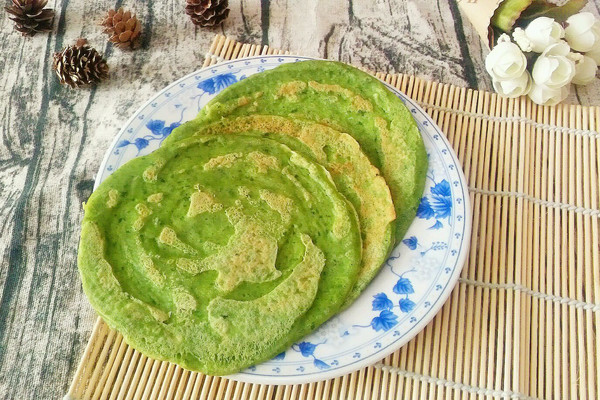 菠菜饼的做法