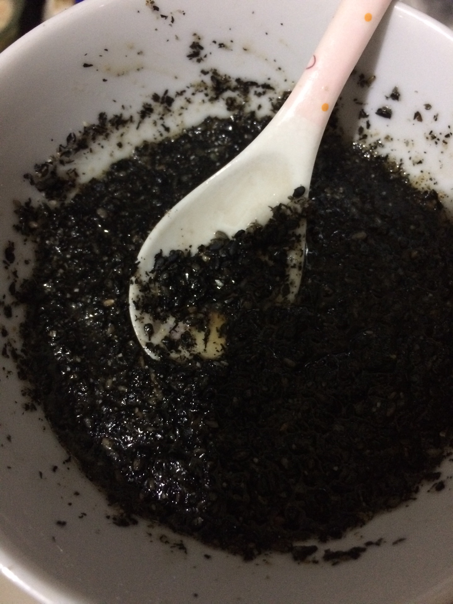 黑芝麻馅麻糍
