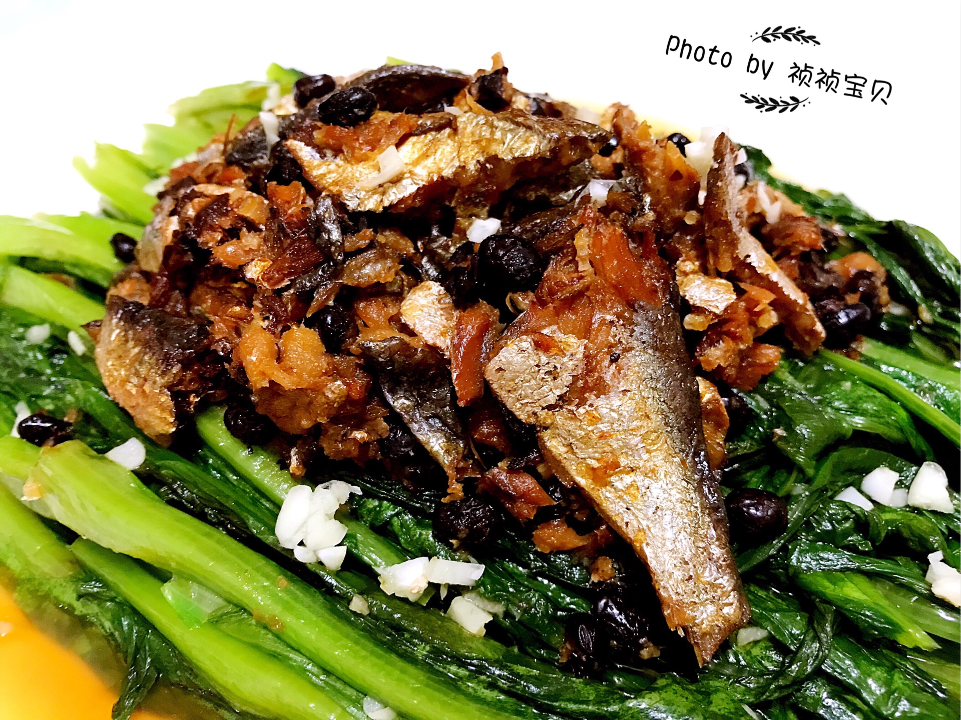 豆豉鲮鱼油麦菜的做法图解12