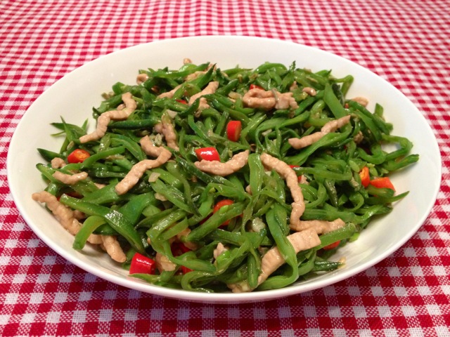 肉丝猪耳朵豆角