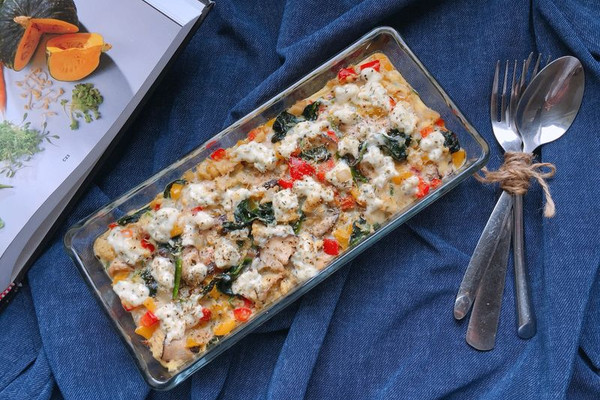 杂蔬奶酪烘蛋 | 健身党的营养早餐的做法_【图