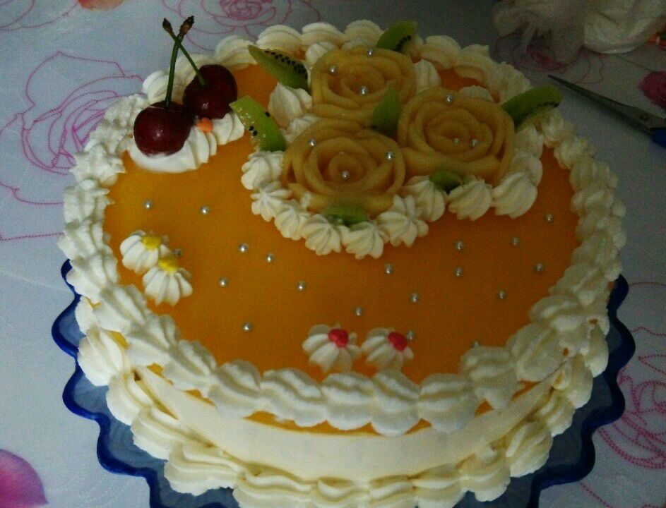 芒果慕斯蛋糕的做法+!