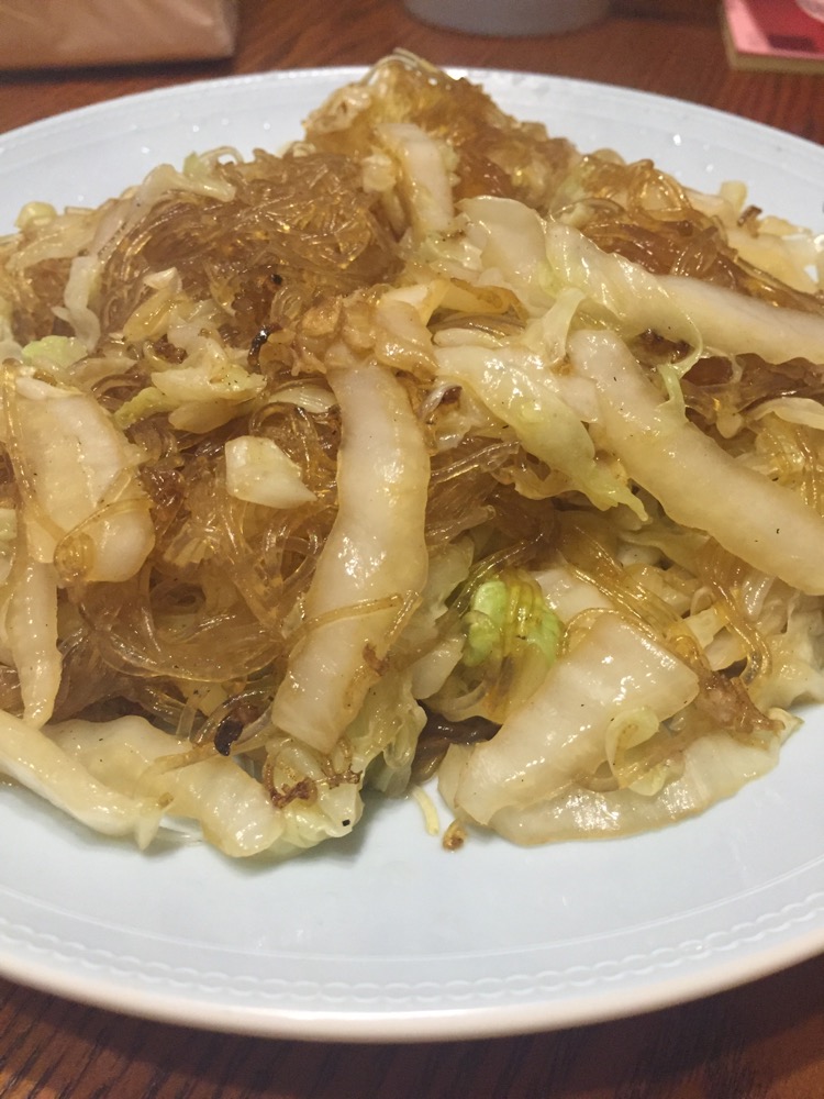 粉丝炒白菜(基础应急菜)