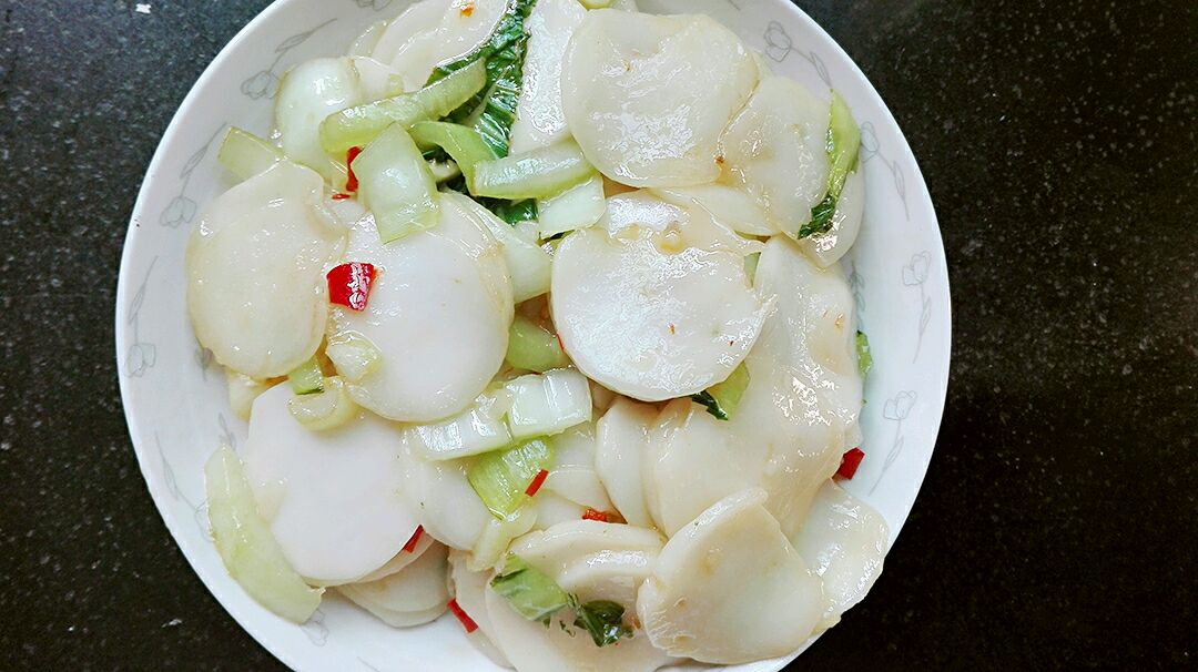 青菜炒年糕