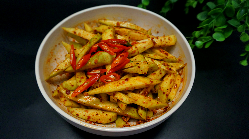 凉拌青芒-----酸辣开胃之黑暗料理系的做法图解9