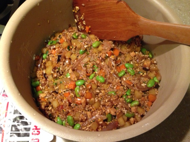 香菇土豆鸡肉焖饭